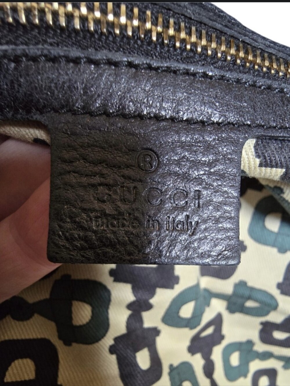 Gucci Vintage Guccissima Embossed Signoria Med Tote w/ Guccissima Dustbag & COA - Picture 14 of 16